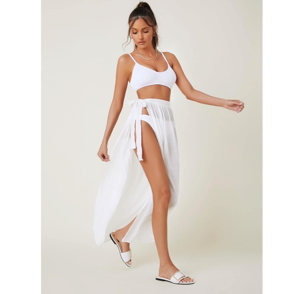 White Sarong Skirt - Picture 8 of 16